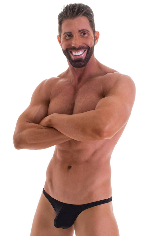 M84 - Mens Tanga Cheekini Bikini - Solid Sheer Semi Sheer
