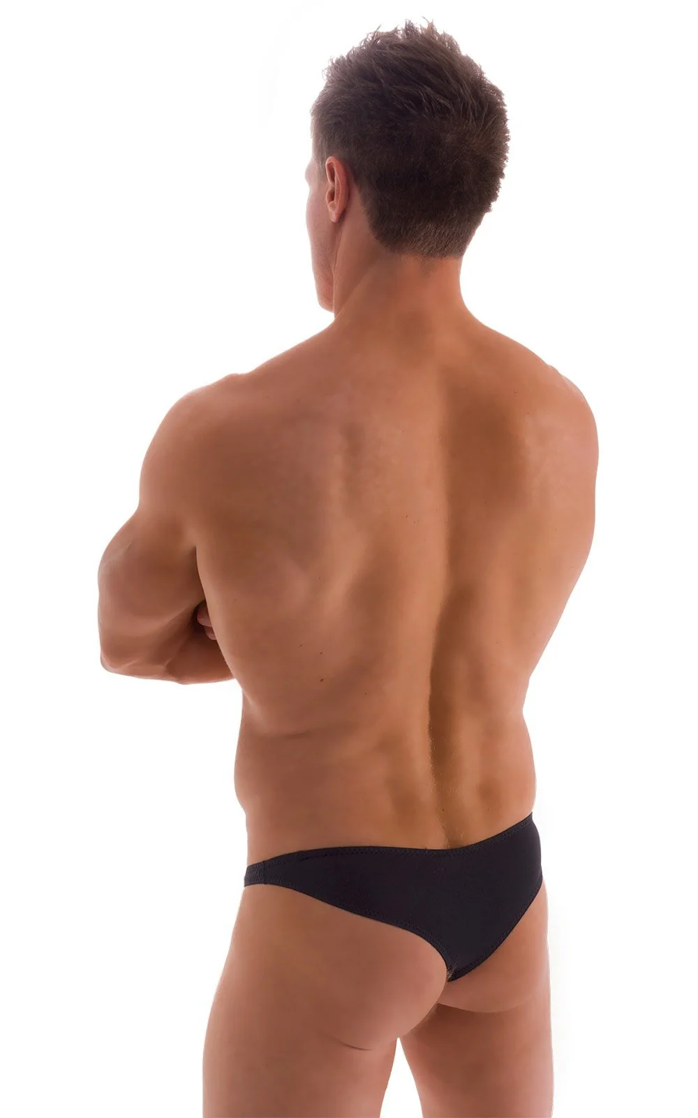 M84 - Mens Tanga Cheekini Bikini - Solid Sheer Semi Sheer - Image 11