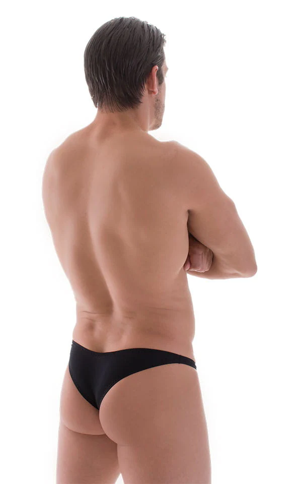 M84 - Mens Tanga Cheekini Bikini - Solid Sheer Semi Sheer - Image 14