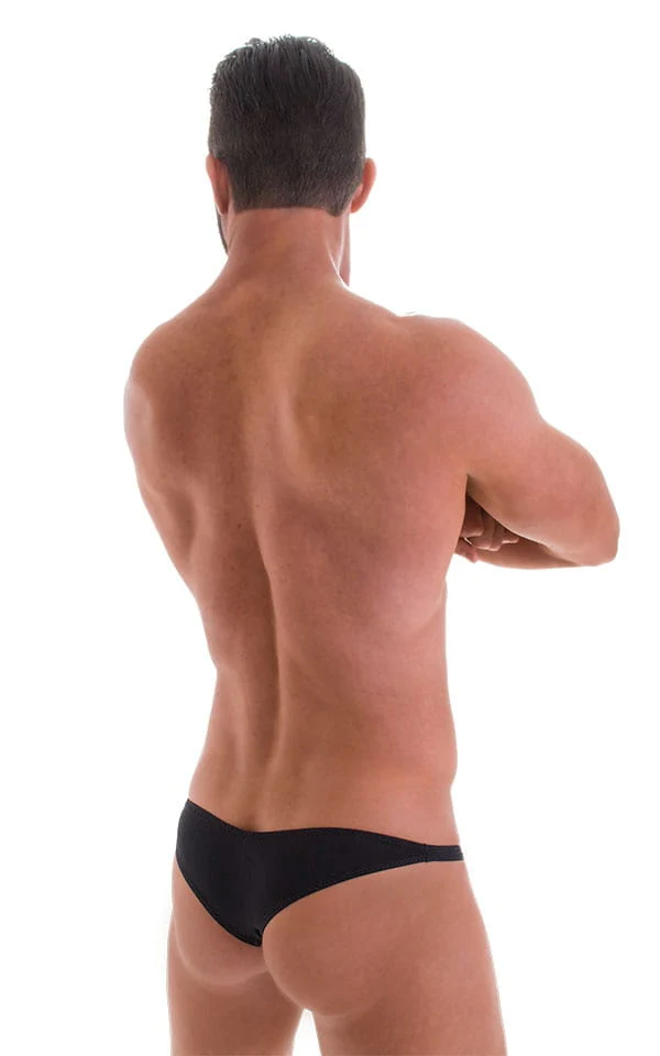 M84 - Mens Tanga Cheekini Bikini - Solid Sheer Semi Sheer - Image 2