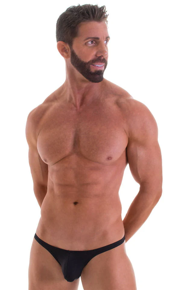 M84 - Mens Tanga Cheekini Bikini - Solid Sheer Semi Sheer - Image 3