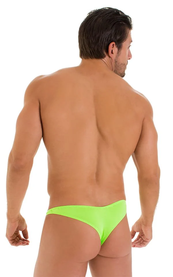 M84 - Mens Tanga Cheekini Bikini - Solid Sheer Semi Sheer - Image 6