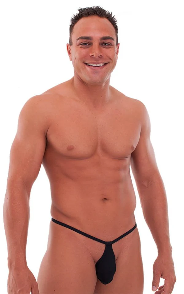 M52 - Mens Teardrop G String Swimsuit - Mesh - Image 5