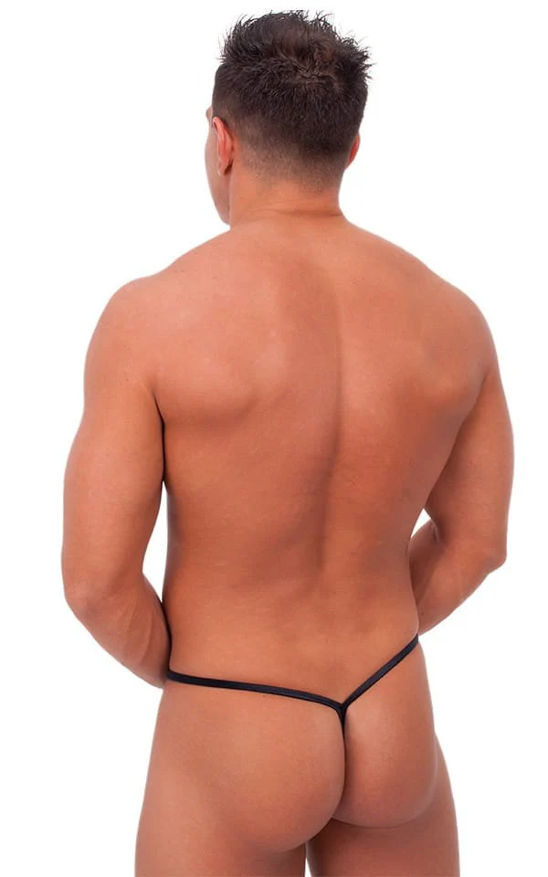 M52 - Mens Teardrop G String Swimsuit - Metallics - Image 8