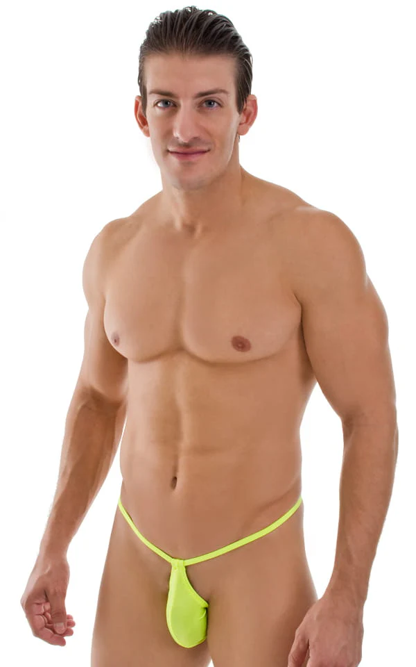 M52 - Mens Teardrop G String Swimsuit - Solids - Image 9