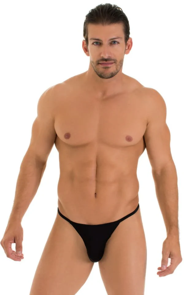 M31 - Mens Y Back G String Thong - Solid Sheer Semi Sheer - Image 11