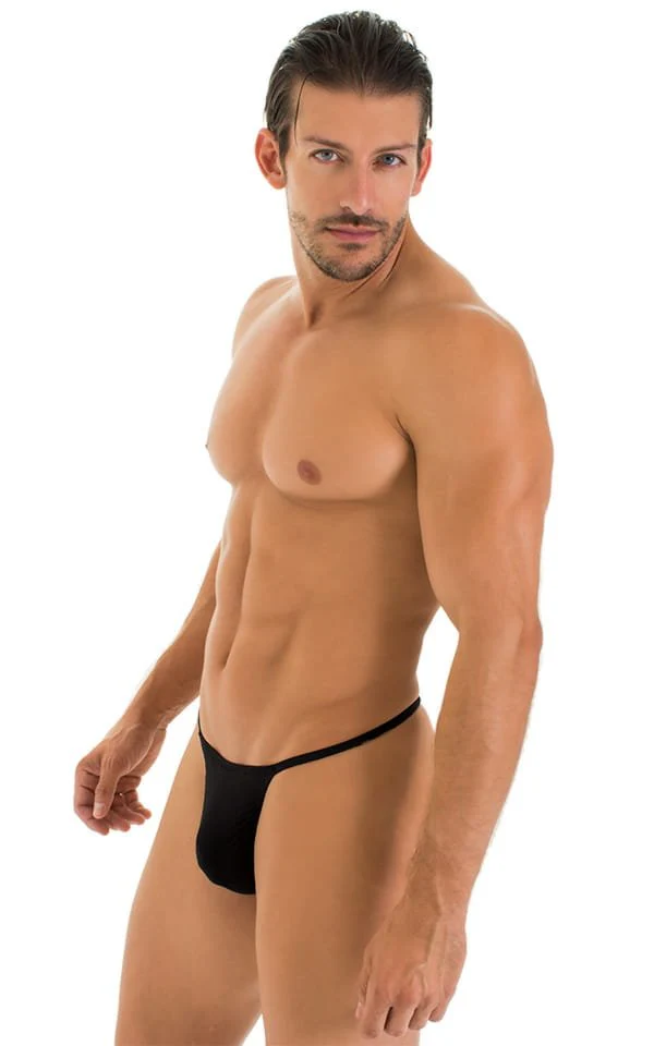 M31 - Mens Y Back G String Thong - Solid Sheer Semi Sheer - Image 13