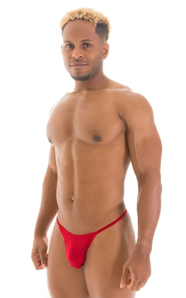 M31 - Mens Y Back G String Thong - Solid Sheer Semi Sheer - Image 15