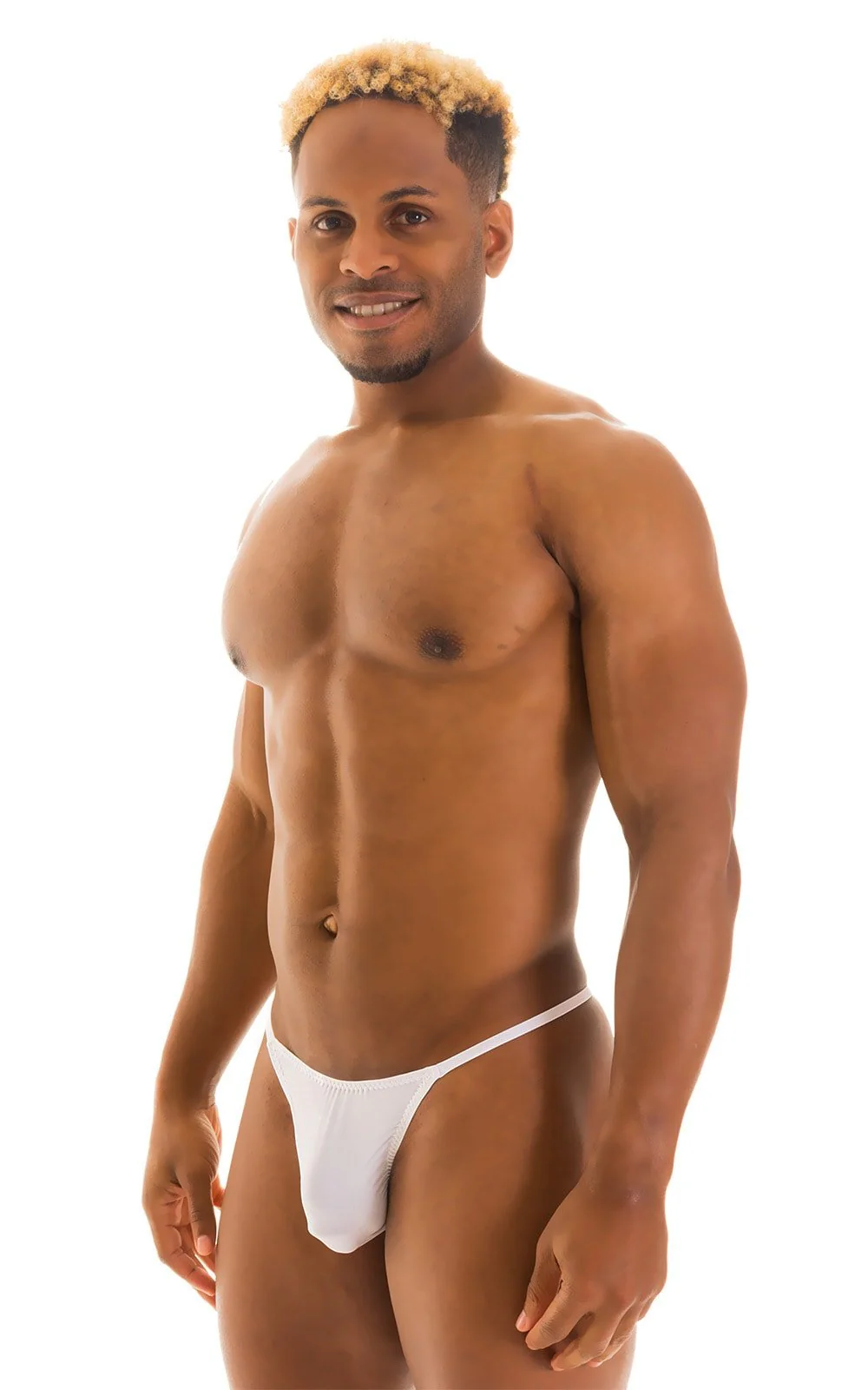 M31 - Mens Y Back G String Thong - Solid Sheer Semi Sheer - Image 19