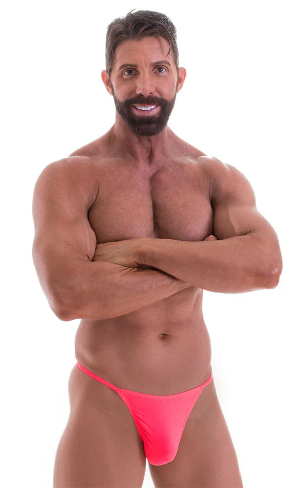 M31 - Mens Y Back G String Thong - Solid Sheer Semi Sheer - Image 7