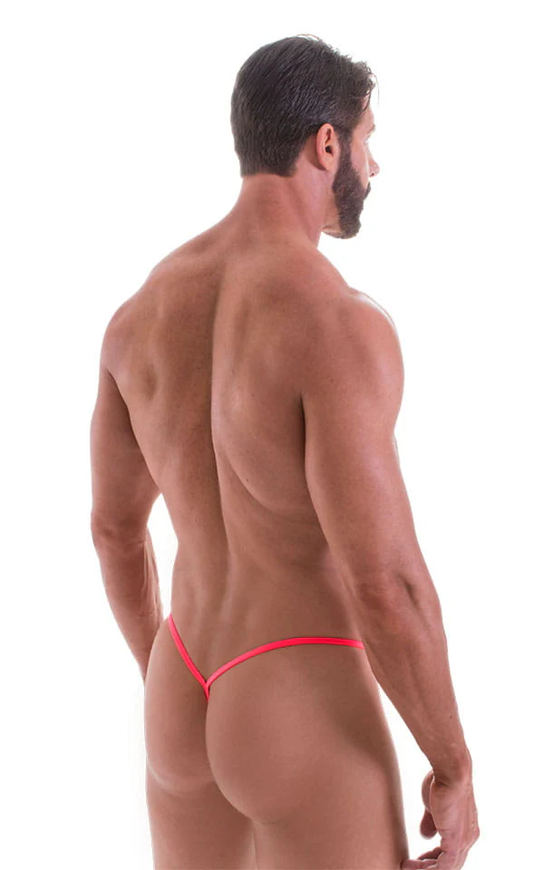 M31 - Mens Y Back G String Thong - Solid Sheer Semi Sheer - Image 8