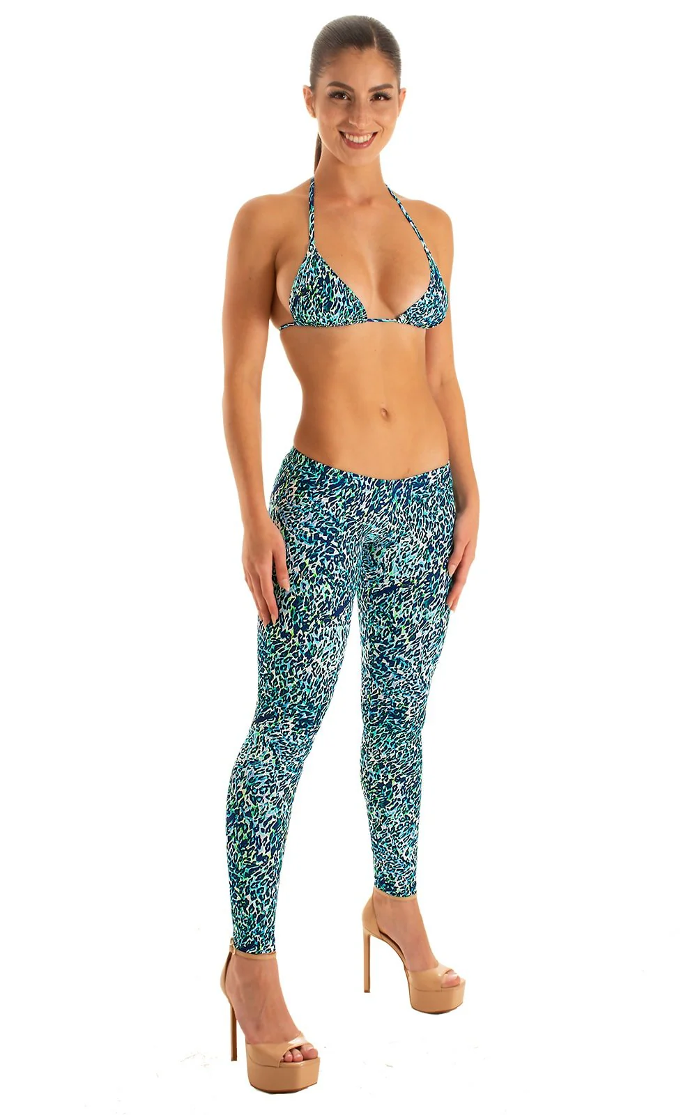 T21 - Womens Brazilian Triangle Bikini Top - Prints - Image 43
