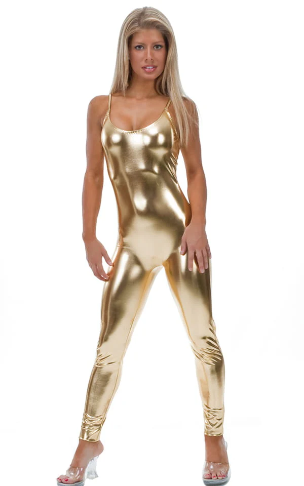 C4 - Womens CamiCat Catsuit for Women - Wet Look - Image 4