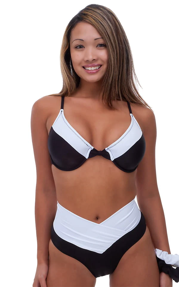 T12 - Womens Full Cup Underwire Swimsuit Top - Solids - Image 6