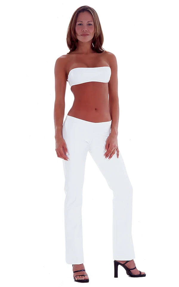 A5 - Womens Hiphugger Boot Cut Pants - Solids - Image 7