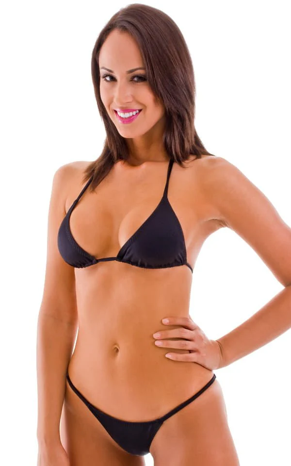 B65 - Womens Low Front Scrunchie 1/2 Back Brazilian Bottom - Solids - Image 7