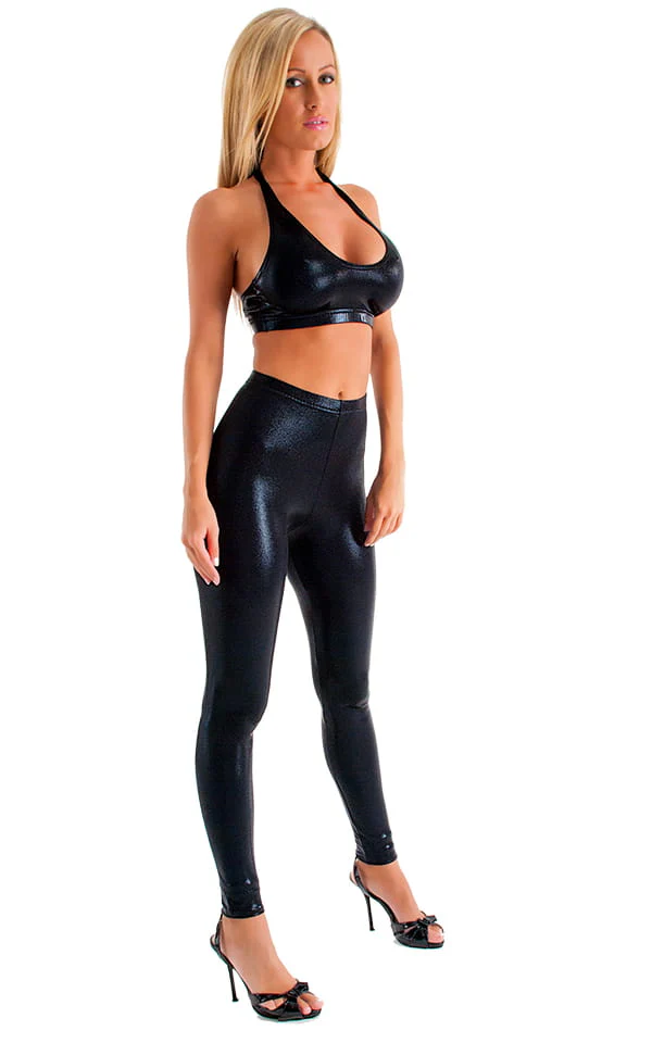 A4 - Womens Regular Waist Leggings - Metallics - Image 16