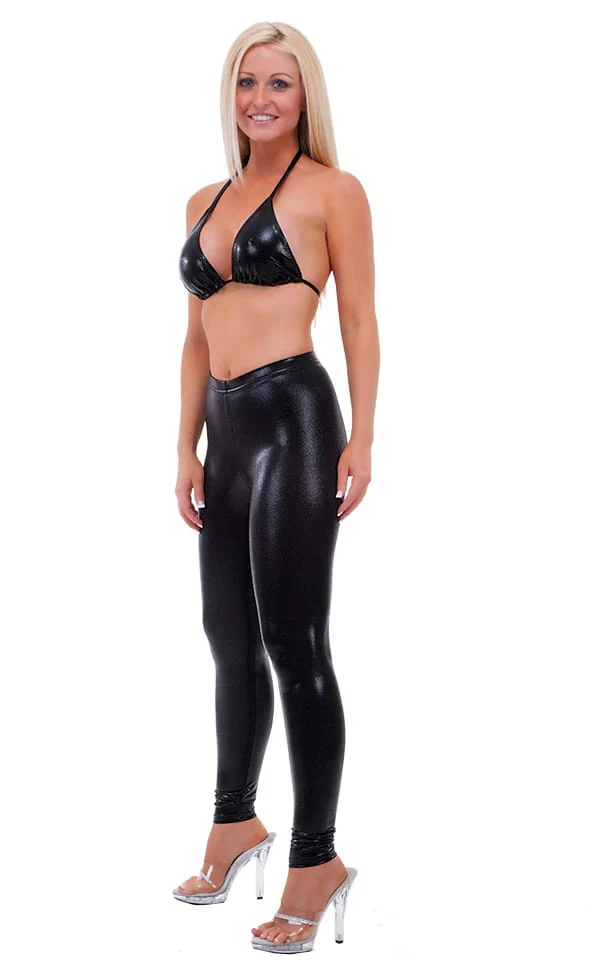 A4 - Womens Regular Waist Leggings - Metallics - Image 18