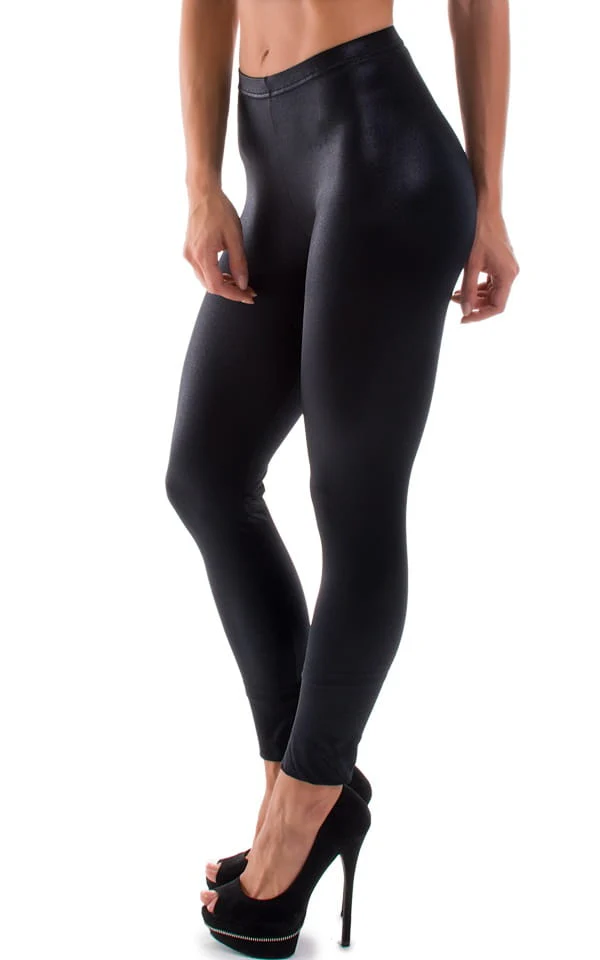 A4 - Womens Regular Waist Leggings - Metallics - Image 32