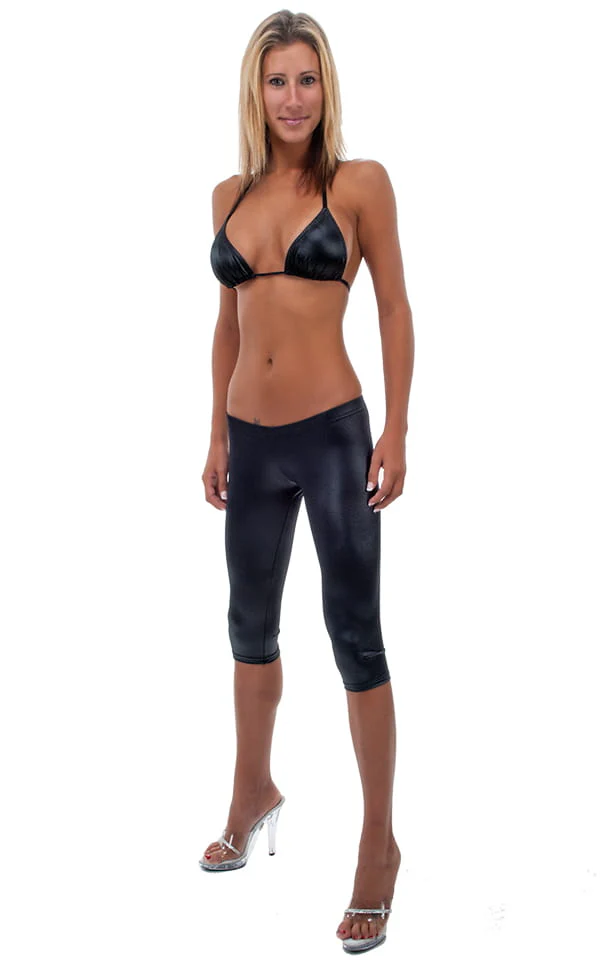 T43 - Womens Shaped Triangle Swimsuit Top - Wet Look - Image 3