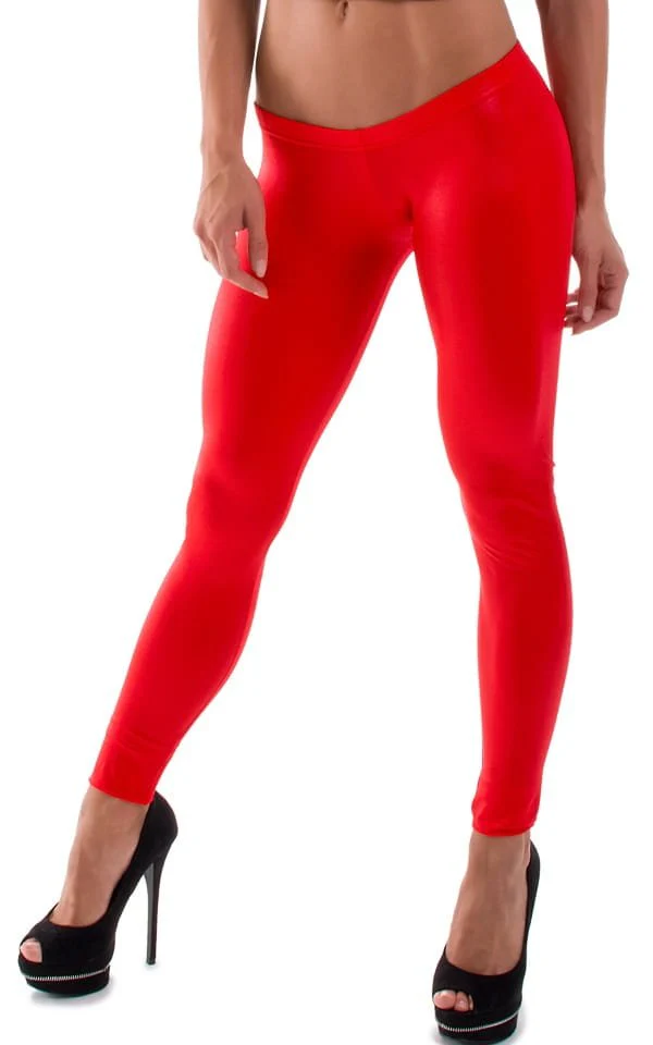 A19 - Womens Super Low Rise Fitness Leggings - Metallics - Image 11