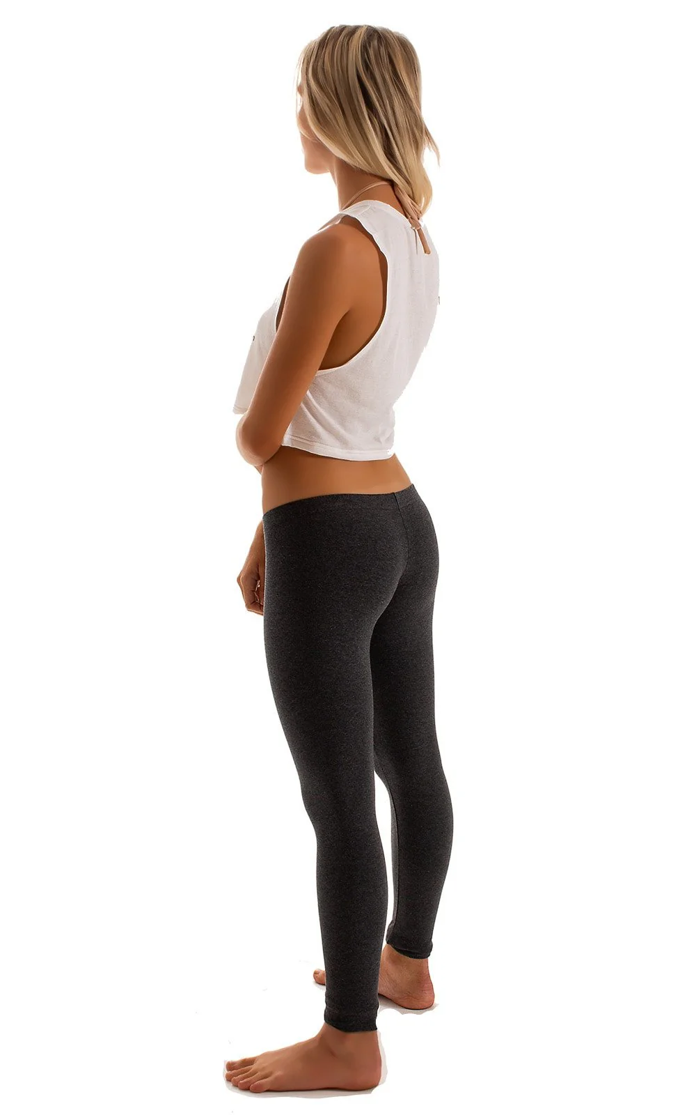 A19 - Womens Super Low Rise Fitness Leggings - Solids - Image 8